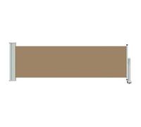vidaXL Toldo Lateral 100% poliéster Hierro Acero, Toldo Ajustable, Cubierta de jardín, Barrera de Patio, Cortina Exterior, Protector contra Viento, Pantalla de privacidad
