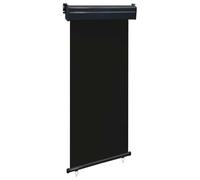 vidaXL Toldo Lateral de Balcón Paraviento Pantalla Protector Solar Cortavientos Privacidad Parasol Protegerse del Sol o del Viento 105x250cm Negro
