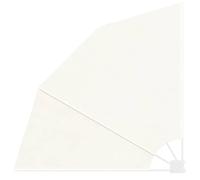 vidaXL Toldo Lateral de Balcón Plegable Lona de Sombra Pantalla de Privacidad de Terraza Crema 140x140 cm