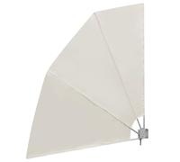 vidaXL Toldo Lateral de Balcón Plegable Lona de Sombra Pantalla de Terraza Crema 210x210 cm