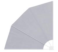 vidaXL Toldo Lateral de Balcón Plegable Lona de Sombra Pantalla de Terraza Gris 140x140 cm