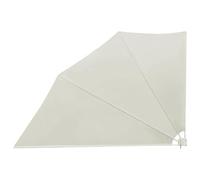 vidaXL Toldo Lateral de Balcón Plegable Lona para Sombra Privacidad Pantalla de Terraza Crema 160x240 cm