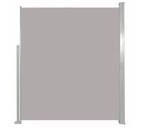 vidaXL Toldo Lateral Retráctil 160x500cm Gris Cubierta Marquesina Techo Carpa