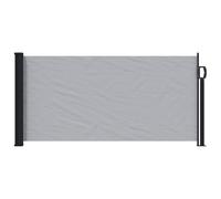 vidaXL Toldo Lateral retráctil Gris 300 x 100 cm Poliéster, Toldos retráctiles Modernos, rectangulares para Sombra, privacidad, división en jardín, protección contra Viento