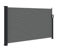 vidaXL Toldo Lateral Retráctil, Pantalla de Privacidad, Toldo Resistente al Agua Rayos UV, Sombrilla para Jardín Patio Balcón, Antracita