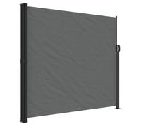 vidaXL Toldo Lateral Retráctil, Pantalla de Privacidad, Toldo Resistente al Agua Rayos UV, Toldo Lateral para Jardín Patio Balcón, Gris Antracita