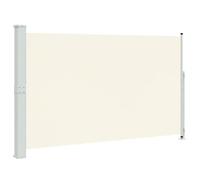 vidaXL Toldo Lateral Retráctil de Jardín Patio Separador Terraza Balcón Pantalla Solar Viento Enrollable Retroceso Automático Crema 180x300 cm