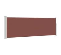 vidaXL Toldo Lateral retráctil de jardín marrón 100x314 cm