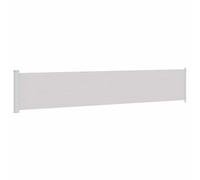 vidaXL Toldo Lateral Retráctil de Jardín Patio Separador Terraza Balcón Pantalla Solar Viento Enrollable Automático Gris 117x600 cm