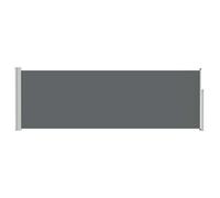 vidaXL Toldo Lateral retráctil Gris Antracita 500 x 100 cm Poliéster, Sombrilla Ajustable para Patio, soluciones de toldos, Pantalla de jardín, Refugio retráctil para Confort en terraza y jardín