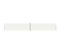 vidaXL Toldo Lateral Retráctil Jardín Separador Terraza Balcón Pantalla Solar Viento Enrollable Función Retroceso Automático Crema 180x1200 cm