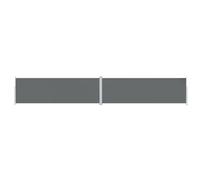 vidaXL Toldo Lateral Retráctil Jardín Separador Terraza Balcón Pantalla Solar Viento Enrollable Función Retroceso Automático Antracita 200x1200 cm