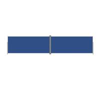 vidaXL Toldo Lateral Retráctil Jardín Separador Terraza Balcón Pantalla Solar Viento Enrollable Función Retroceso Automático Azul 220x1000 cm