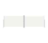vidaXL Toldo Lateral Retráctil Jardín Separador Terraza Balcón Pantalla Solar Viento Enrollable Función Retroceso Automático Color Crema 180x600 cm