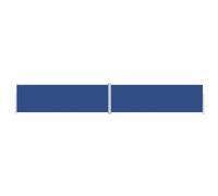 vidaXL Toldo Lateral Retráctil Jardín Separador Terraza Balcón Pantalla Solar Viento Enrollable Función Retroceso Automático Azul 200x1200 cm
