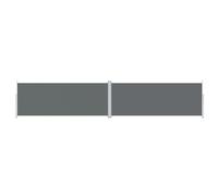 vidaXL Toldo Lateral Retráctil Jardín Separador Terraza Balcón Pantalla Solar Viento Enrollable Función Retroceso Automático Gris Antracita 200x1000cm