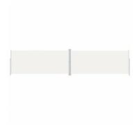 vidaXL Toldo Lateral Retráctil Jardín Separador Terraza Balcón Pantalla Solar Viento Enrollable Función Retroceso Automático Crema 220x1000 cm