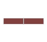 vidaXL Toldo Lateral Retráctil Jardín Separador Terraza Balcón Patio Exterior Pantalla Privacidad Solar Viento Enrollable Marrón 160x1000 cm