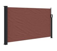 vidaXL Toldo Lateral Retráctil, Pantalla de Privacidad, Toldo Resistente al Agua Rayos UV, Sombrilla para Jardín Patio Balcón, Marrón
