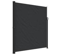 vidaXL Toldo Lateral Retráctil, Pantalla de Privacidad, Toldo Resistente al Agua Rayos UV, Toldo Lateral para Jardín Patio Balcón, Negro