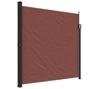 vidaXL Toldo Lateral Retráctil, Pantalla de Privacidad, Toldo Resistente al Agua Rayos UV, Toldo Lateral para Jardín Patio Balcón, Marrón