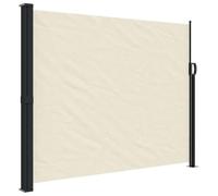 vidaXL Toldo Lateral Retráctil, Pantalla de Privacidad, Toldo Resistente al Agua Rayos UV, Toldo Lateral para Jardín Patio Balcón, Crema