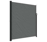 vidaXL Toldo Lateral Retráctil, Pantalla de Privacidad, Toldo Resistente al Agua Rayos UV, Toldo Lateral para Jardín Patio Balcón, Gris Antracita