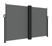 vidaXL Toldo Lateral Retráctil, Pantalla de Privacidad, Toldo Resistente al Agua Rayos UV, Toldo Lateral para Jardín Patio Balcón, Gris Antracita