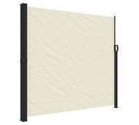 vidaXL Toldo Lateral Retráctil, Pantalla de Privacidad, Toldo Resistente al Agua Rayos UV, Toldo Lateral para Jardín Patio Balcón, Crema
