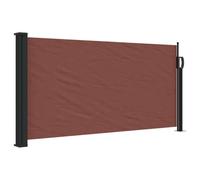 vidaXL Toldo Lateral Retráctil, Pantalla de Privacidad, Toldo Resistente al Agua Rayos UV, Toldo Lateral para Jardín Patio Balcón, Marrón