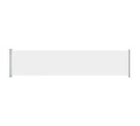 vidaXL Toldo Lateral Retráctil para Patio Jardín Separador Terraza Balcón Pantalla Solar Viento Enrollable Automático Crema 140x600 cm