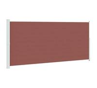 vidaXL Toldo Lateral retráctil para Patio marrón 220x500 cm, Pantalla de jardín, toldo retráctil, toldos de Patio, Pantallas de jardín