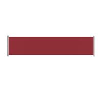 vidaXL Toldo Lateral retráctil para Patio Rojo 140x600 cm, Pantalla de jardín, toldo retráctil, toldos de Patio, Pantallas de jardín