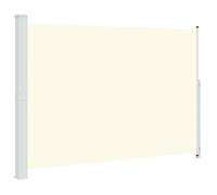 vidaXL Toldo Lateral Retráctil para Patio Separador Terraza Balcón Pantalla Solar Viento Enrollable Función Retroceso Automático Crema 200x300 cm