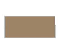 vidaXL Toldo Lateral retráctil Topo 300 x 220 cm Poliéster, Toldo Ajustable para Patio, toldo retráctil Moderno, Refugio de Sol y Pantalla de privacidad Flexible
