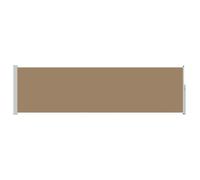 vidaXL Toldo Lateral retráctil Topo 500 x 117 cm Poliéster, Toldo Ajustable para Patio, toldo retráctil Moderno, Refugio de Sol y Pantalla de privacidad Flexible