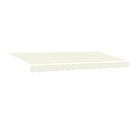 vidaXL Toldo Manual en Color Crema y Antracita, Resistente a UV y Agua, en poliéster. Mide 4 x 2 m, Tiene Estructura de Aluminio y se Monta en la Pared. Viene con Brazos Ajustables. Es una solución d