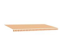 vidaXL Toldo Retráctil Manual con LED Amarillo y Naranja 600x300 cm