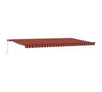 vidaXL Toldo Manual Retráctil Naranja y Marrón 600x300 cm