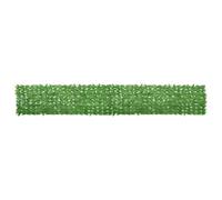vidaXL Toldo para Balcón Parasol Pantalla Privacidad Malla Ocultación Patio Jardín Terraza Protección Impermeable con Hojas Verde 500x75 cm