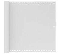 vidaXL Toldo para Balcón Parasol Pantalla Privacidad Malla Ocultación Patio Jardín Terraza Protección Impermeable HDPE Blanco 90x500 cm