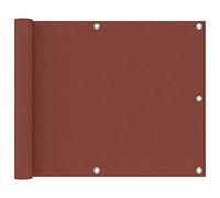 vidaXL Toldo para Balcón Parasol Pantalla Privacidad Malla Ocultación Patio Jardín Terraza Protección Impermeable de Tela Oxford Terracota 75x500 cm