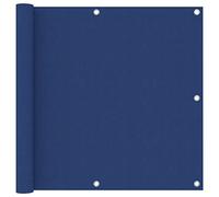 vidaXL Toldo para Balcón Parasol Pantalla Privacidad Malla Ocultación Patio Jardín Terraza Protección Impermeable Tela Oxford Azul 90x400 cm