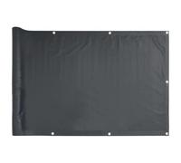 vidaXL Toldo para Balcón Parasol Pantalla Privacidad Malla Ocultación Patio Jardín Terraza Protección Tela Oxford Gris Antracita 120x300cm