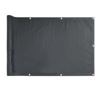 vidaXL Toldo para Balcón Parasol Pantalla Privacidad Malla Ocultación Patio Jardín Terraza Protección Tela Oxford Gris Antracita 120x600 cm