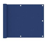 vidaXL Toldo para Balcón Parasol Pantalla Privacidad Malla Ocultación Patio Jardín Terraza Protección Impermeable de Tela Oxford Azul 75x300 cm