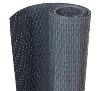 vidaXL Toldo para balcón ratán sintético Gris Antracita 400x100 cm, Pantalla de balcón, Pantalla de privacidad de jardín, Pantalla de Cerca