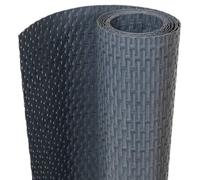 vidaXL Toldo para balcón ratán sintético Gris Antracita 400x80 cm, Pantalla de balcón, Pantalla de privacidad de jardín, Pantalla de Cerca