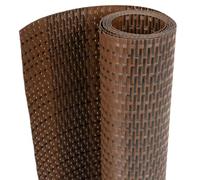 vidaXL Toldo para balcón ratán sintético marrón y Negro 500x80 cm, Pantalla de balcón, Pantalla de privacidad de jardín, Pantalla de Cerca