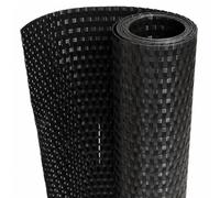 vidaXL Toldo para balcón ratán sintético Negro 400x90 cm, Pantalla de balcón, Pantalla de privacidad de jardín, Pantalla de Cerca, Pantalla de jardín